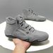 High-Top Fleece-Lined Warm Men's Shoes, Men's Casual Shoes, First-Layer Leather Martin Boots For Men_vogvips.com
