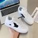 Men's Sneakers With Unique Design, New Trendy Style, Popular On Social Media, Autumn Casual Couple's Black Shoes,_vogvips.com