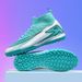 Football shoes Men's and women's breathable high tops with long nails crushed football shoes indoor training shoes_vogvips.com