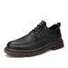 2025 New Style Spring English Business Formal Sports Black Casual Fashion Sneakers Men's Low-top Work Leather Shoes_vogvips.com