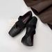 High-5cm Interior Boost Retro French Style Cool Mary Jane Shoes With Elephant Pattern Design Ballet-style Ultra-soft Fashion Flats_vogvips.com