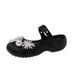 Women's Summer Ballet Clogs, EVA Soft Elastic, Slimming, Iridescent, With Glass Flowers Pearls, For Home And Outdoor_vogvips.com