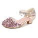 Girls' Leather High Heels Little Girl Piano Crystal Dress Show Performance Princess Children's Shoes_vogvips.com