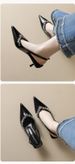 Baotou Rhinestone Sandals Women's Back Empty Beautiful Thin Heel High Heel Women's Shoes_vogvips.com