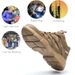 New Labor Protection With Smashing, Anti Piercing, Comfortable, Wear-resistant, Fly Woven, Ultra Light Rubber Sole, Mid_vogvips.com