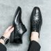 Euro Step New Men's Leather Brogue British Style Suit Breathable Height Increasing Casual Business Formal Wedding Shoes_vogvips.com