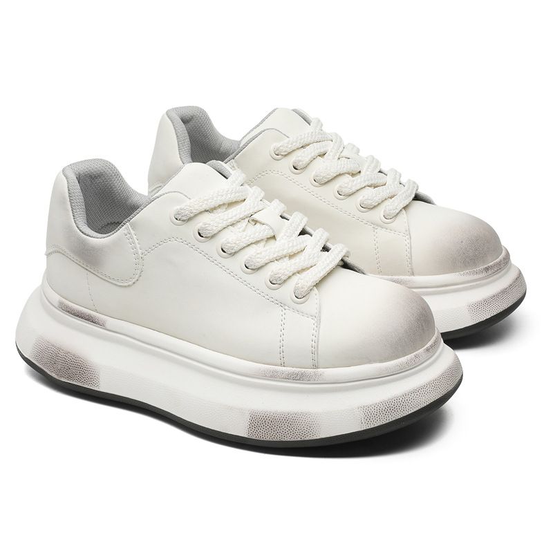 Men's Shoes White Shoes Summer All Match Casual Thick Soled Sneakers All Match Thick Soled Height Increasing Men's Shoes And Age Reducing_vogvips.com