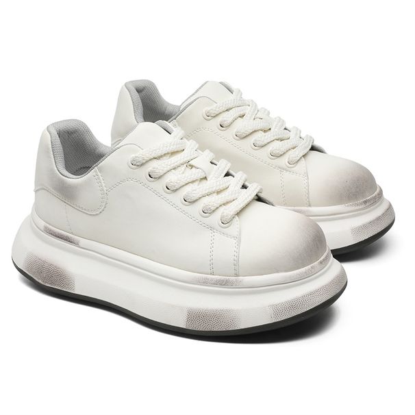 Men's Shoes White Shoes Summer All Match Casual Thick Soled Sneakers All Match Thick Soled Height Increasing Men's Shoes And Age Reducing_vogvips.com