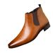 Shoes Cross Border Supply Of Large Size 2026 Spring And Autumn Small Square Head Formal Chelsea Boots High Top Leather Boots_vogvips.com