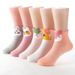 5 Pairs Girls' Cute Cartoon Animal - Lightweight Breathable Short Ankle Socks With Cat, Fox, Lion, Rabbit & Bear Designs_vogvips.com