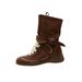 Women Boxing Boots 6Cm Height-Increasing Martin For Women 2025 Autumn New Western Boots Color-Block Lace-Up Boxing Shoes_vogvips.com