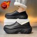 Chef Cotton Slippers Men's Winter Kitchen Waterproof, Non Slip And Oil Proof Work Shoes Men's Plus Velvet And Thick Warm Cotton Shoes_vogvips.com