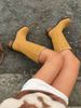 Wide Calf Boots Women's Knee High Boots Square Toe Chunky Block Heel Long Boots Pull On Riding Boots Knight Boots_vogvips.com