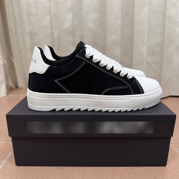 In Stock Numeris Sports Casual Skateboard Shoes Men's Denim Ripped Thick-Soled Loafers Women's_vogvips.com