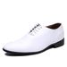 Men's 2026 Formal For Men, Korean Style White Fashionable Pointed Leather Shoes, Trendy Wedding And Photo Studio_vogvips.com