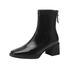 High-heeled Ankle Boots For Women 2025 New Autumn And Winter Women's Shoes With Back Zipper, Chunky Heel Boots, Women's Mid-calf L_vogvips.com