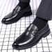 Business Formal Casual Men's Live Spring New British Style Work Cross-Border Large Size Slip-On Leather Shoes_vogvips.com