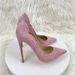 Size33-46 Women's Shoes Pink Velvet High Heels 12CM Pointed Stiletto Shallow Mouth Single Shoes Versatile Women's Shoes_vogvips.com
