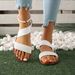 Large Size Summer 2025 New Roman Women, Fashionable And Versatile Woven Fairy Sandals For Women_vogvips.com