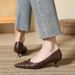 European And American Fashion Single Niche Design Cross Strap High Heels Women's Autumn New Style Elegant Sexy Black_vogvips.com