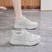 Women's Shoes Summer Breathable Mesh Shoes Children's Thick-soled Casual Shoes Soft-soled Running Shoes Heightening Dad Shoes Sports Shoes_vogvips.com