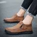Men's Shoes Large Size Casual Shoes Men's Platorm Sleeve High Top Boots Men's Martin Boots Outdoor_vogvips.com