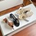 High-heeled For Women, 2026 New Summer Women's Shoes, Unique Design, French-style Flat Sandals_vogvips.com