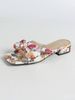 Floral Bow Open Toe Sandals French Fairy Style For Women Summer Elegant Low Heeled Slippers Cross Border Women's Footwear_vogvips.com