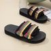 New Summer With Thick Soles, Casual Slip-on Sandals For Men And Women, Fashionable Velcro Sandals, Non-slip Beach_vogvips.com