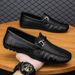New Crocodile Pattern Loafers Men, Youth Leather Soft Sole Driving Slip-On Lazy Shoes, Casual Shoes For Men_vogvips.com