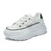 Chunky Sneakers Spring And Autumn Thick Sole 2025 New Trendy Casual Sports For Women Student Running Shoes_vogvips.com