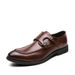 Plus Size Spring New British Style Business Formal Pointed Toe Leather Men's Trendy Slip-On Casual Shoes_vogvips.com