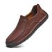 Cross-border Foreign Trade Plus-size Leather Shoes, Men's Genuine Leather Breathable Business Casual Shoes, Men's Loafers, Soft-soled Driving Shoes_vogvips.com