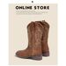 Soft Leather ~ Fuer Shoes Embroidered Western Cowboy For Women 2025 Summer New Knight Xinjiang Melad Short Boots_vogvips.com
