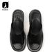 Luxury Mens 2024 New Style Genuine Leather Outdoor Sandals Fashion Platform Business Slippers Summer Man Shoes_vogvips.com