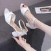 2025 Summer New Women's Low Open Toe Chunky Heel Versatile Soft Leather Outdoor Mom Sandals With Single Strap Buckle_vogvips.com