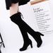 SHLIANG Plus Size Fashion Female Winter Thigh High Boots Suede Leather Solid High Heels Women Over The Knee Shoes S0268_vogvips.com