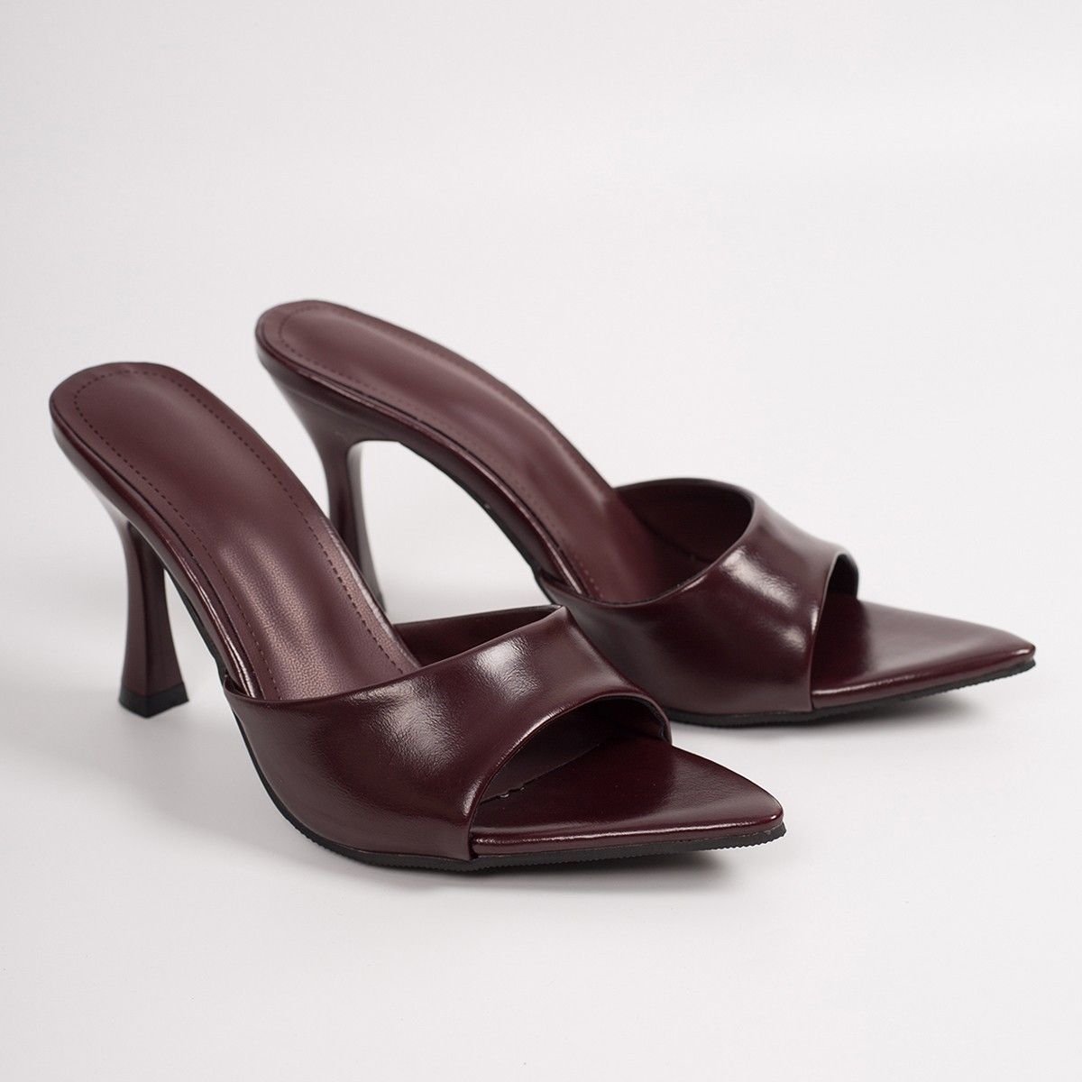 Women's Summer Outdoor Wear Pointed Toe High 2026, Single Strap Thin Heel Patent Leather Black Sexy Sandals For Women_vogvips.com