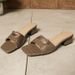 Cross-border 2026 New Square-Toe One-Strap Sandals Women, Chunky Heel, Fashionable And Comfortable Patent Leather_vogvips.com