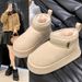 Women's Thick-soled Snow Boots, Winter 2025 New Style, Lined And Thickened Short-shaft Furry Short-shaft Cotton Boots, Loafers_vogvips.com