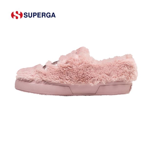 SUPERGA Soft-Soled Plush Cotton Shoes Suitable For Wearing Outside. One-Piece Slip-On Cozy And Comfortable Slip-On Shoes With Anti-Slip Properties_vogvips.com