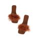 2024 Summer New Square-Toed Brown For Foreign Trade, Fairy-Style Casual Versatile Non-Slip Flat Furry Slippers_vogvips.com