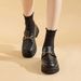Real Soft Leather Platform Loafers Women's High Heel Soft Sole Thick Heel Small Leather Shoes Single Shoes_vogvips.com