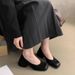 French Style Thick Heeled Mary Jane High-heeled Shoes For Women In The Spring Of 2025, With A Fashionable Stylish Square_vogvips.com