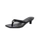 Summer For Women, Slip-on Toe-post Sandals, Kitten Heel High Heels, Women's Flip-flops_vogvips.com
