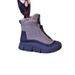 Zipper Snow For Women 2025 Autumn Winter New Fleece Lined Warm Leather Fashion Casual Thick Cotton Boots Soft Sole_vogvips.com