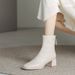 women's Martin Boots, 2025 Autumn And Winter New Model, With Back Zipper, Plush Lining, Square Toe, High_vogvips.com
