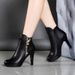 Martin Autumn Winter New Short Thin High Heel Fashion Plus Size Women Boots_vogvips.com
