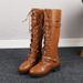 New 25. Foreign Trade Round Toe Square Heel Women's Boots High Top Autumn And Winter New Style_vogvips.com