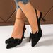 Summer Cross-Border Bowknot Large Size High For Women 2025 New Thin Heel European And American Style Closed-Toe Sandals_vogvips.com
